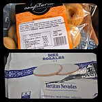 Boven: Bollos frites Limón - Onder: Tortitas Nevadas