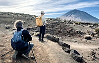 Teide (zonder sneeuw) & ik en Joke