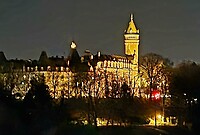 Luxemburg stad by night