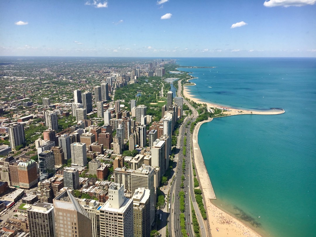 View vanaf Hancock Tower