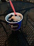 Blueberry Nutella ice cream