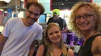 Bij ijssalon met Basia en Philipp