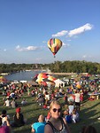 At the hot air balloon race