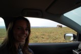 Selfie 2 met een olifant.