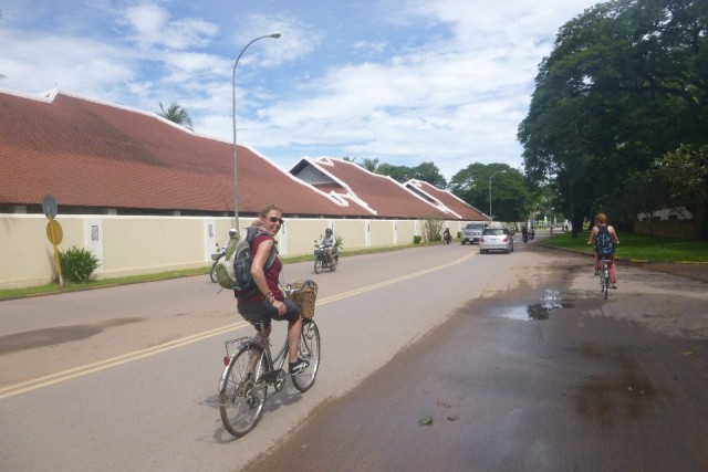 Op de fiets...