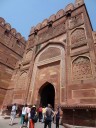 35. Druk bij het fort in Agra_