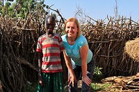 Op de foto met de mzungu