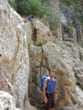rotsen klimmen in Somoto Canyon
