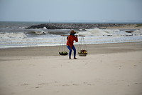 Verkoop langs strand