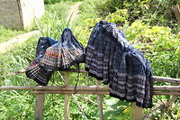 Kleding met indigoblauwe kleur