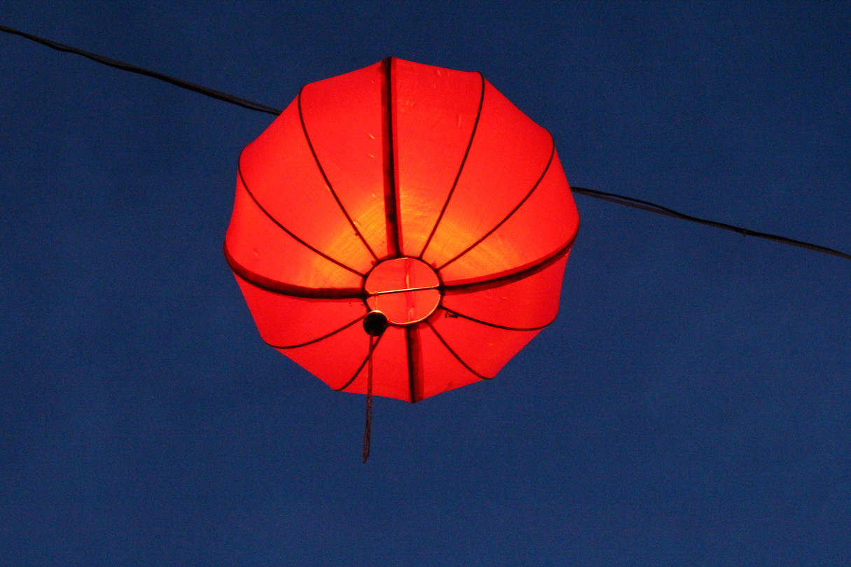 Een van de duizenden lampionnnen