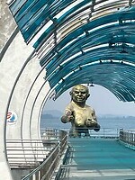 Bushalte eind pier Koh Samet