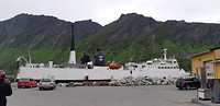 De ferry van Gryllefjord naar Andenes
