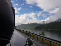 Berg in de wolken