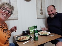 Zelf gekookt in "ons" huis in Hol
