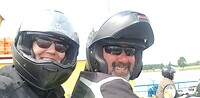 Motorselfie op de pont