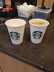 Koffie bij benzinestation in Holland