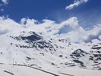 Veel sneeuw net over de Stelvio