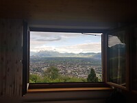 Ons uitzicht in Dornbirn met uitzicht op 3 landen