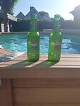 Biertjes na testrit en duik zwembad