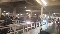 Vertrek van de ferry Rotterdam