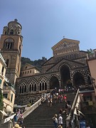 Plein bij Amalfi