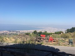 Zicht op Napels vanaf Vesuvius