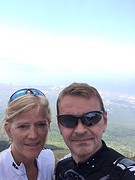 Selfie vanaf de krater
