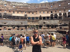 Koen bij 'zijn colosseum'