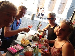 Pizzadiner in Rome