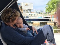 Meesje aan boord. Zal 'm missen!!