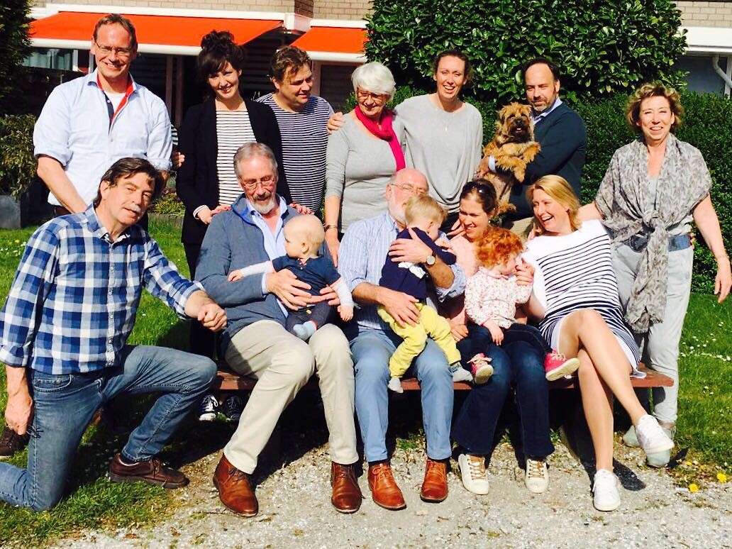 De barbecue met z'n allen was gezellig.