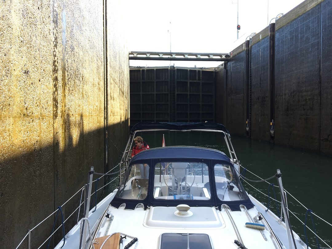 Sluis bij Maasbracht, hoogteverschil 11,65 m