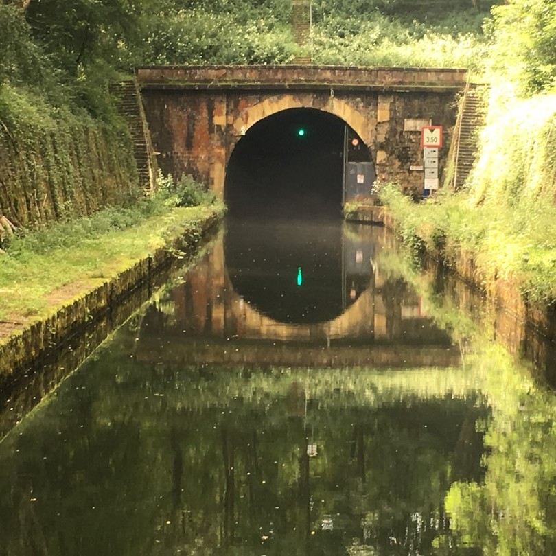 begin van de 4820 m lange tunnel ten zuiden van Langres