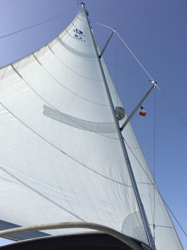 Weer onder zeil op de middellandse zee; op weg naar Spanje