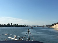 Verlaten Lyon en varen de Rhone op