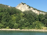De mooie oevers van de Rhone tussen Tournon-sur-Rhone en Bollene