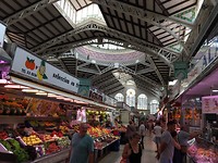 De grote overdekte markt in Valencia