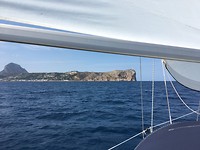 terugtocht onder zeil naar Denia