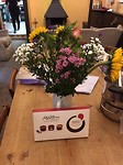 Flowers and chocolates