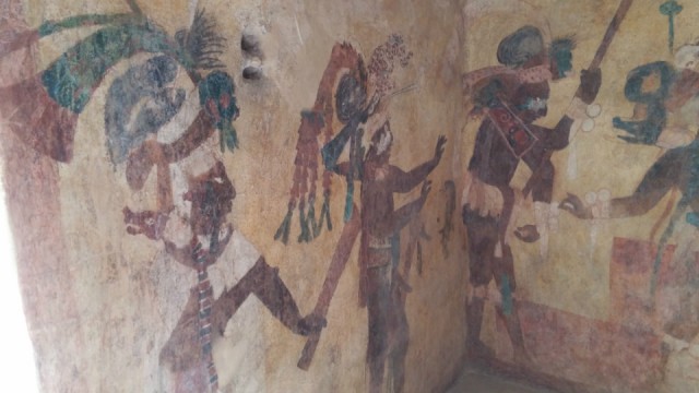 Maya schilderingen in Bonampak