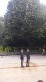 Wisseling van de wacht bij het monument van de onbekende soldaat