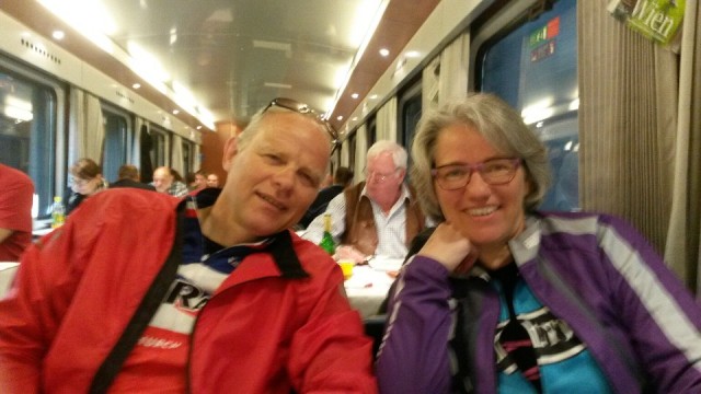 In de trein