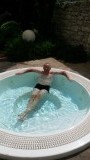 Johan in het bubbelbad