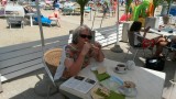 Lunchen op het strand