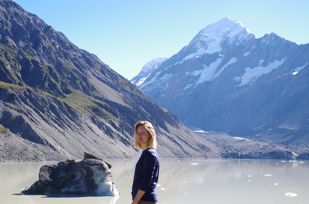 Simone voor Mt Cook