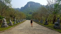Bai Dinh monks statues