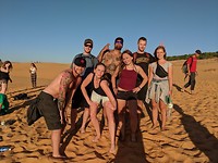 Red sand dunes