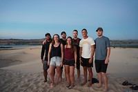 White sand dunes