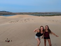 White sand dunes